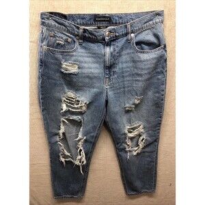 Aeropostale Mom Jean Size 14 Factory Destroyed Blown Out